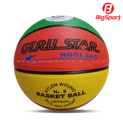 Quả bóng rổ cao su Geru B5 4 màu