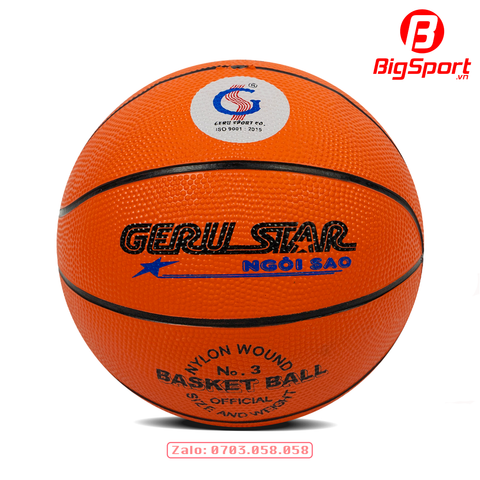 Quả bóng rổ cao su GeruStar B3 màu cam