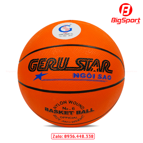Quả bóng rổ cao su GeruStar B6 màu cam