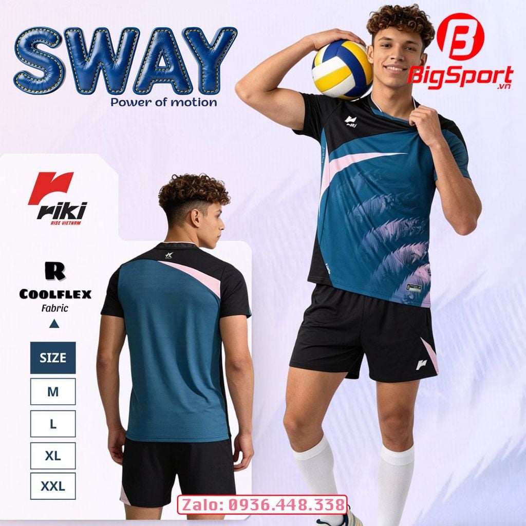 Quần áo bóng chuyền nam Riki Standard Sway