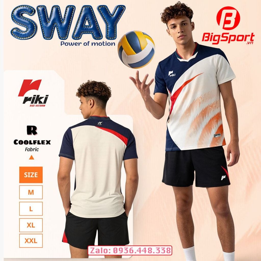 Quần áo bóng chuyền nam Riki Standard Sway