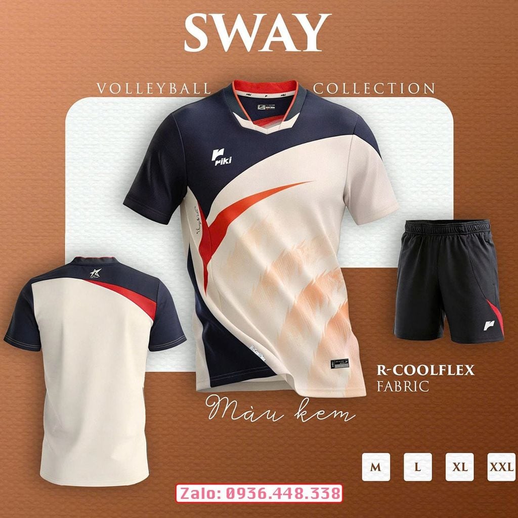 Quần áo bóng chuyền nam Riki Standard Sway