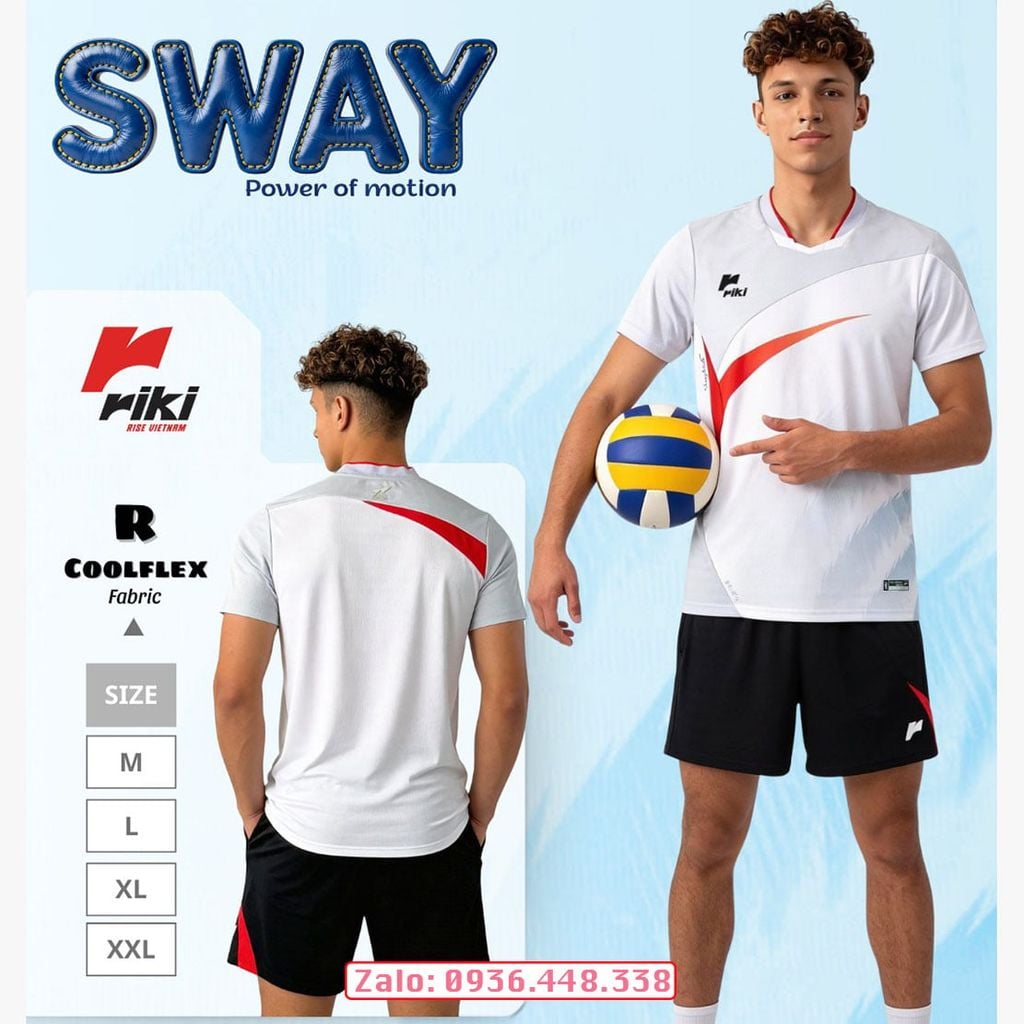 Quần áo bóng chuyền nam Riki Standard Sway