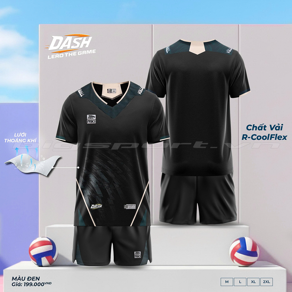 Quần Áo Bóng Chuyền Nam Riki Standard Dash