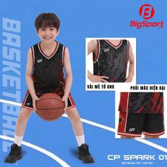 Quần áo bóng rổ trẻ em CP Spark 01