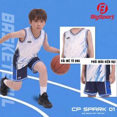 Quần áo bóng rổ trẻ em CP Spark 01