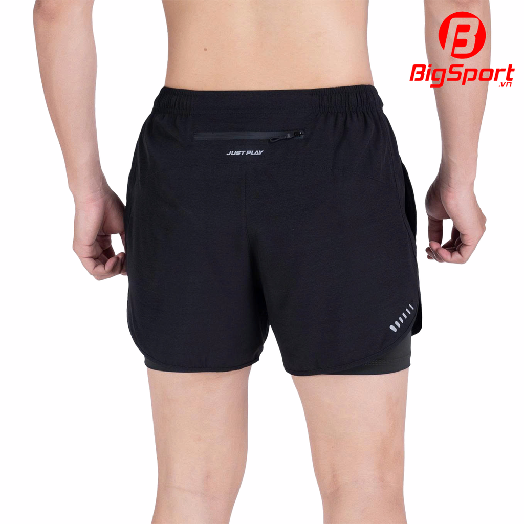 Quần short thể thao nam 2 lớp JustPlay Breeze