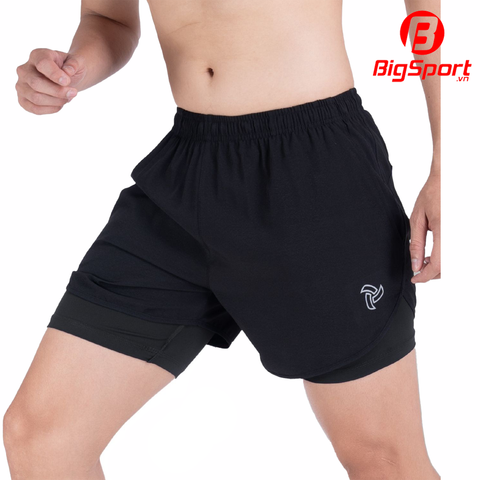 Quần short thể thao nam 2 lớp JustPlay Breeze