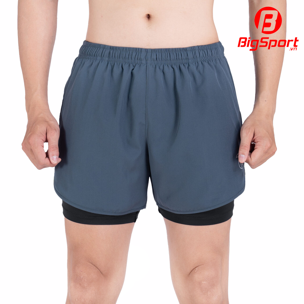 Quần short thể thao nam 2 lớp JustPlay Breeze