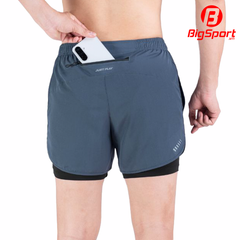 Quần short thể thao nam 2 lớp JustPlay Breeze