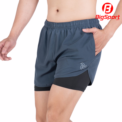 Quần short thể thao nam 2 lớp JustPlay Breeze