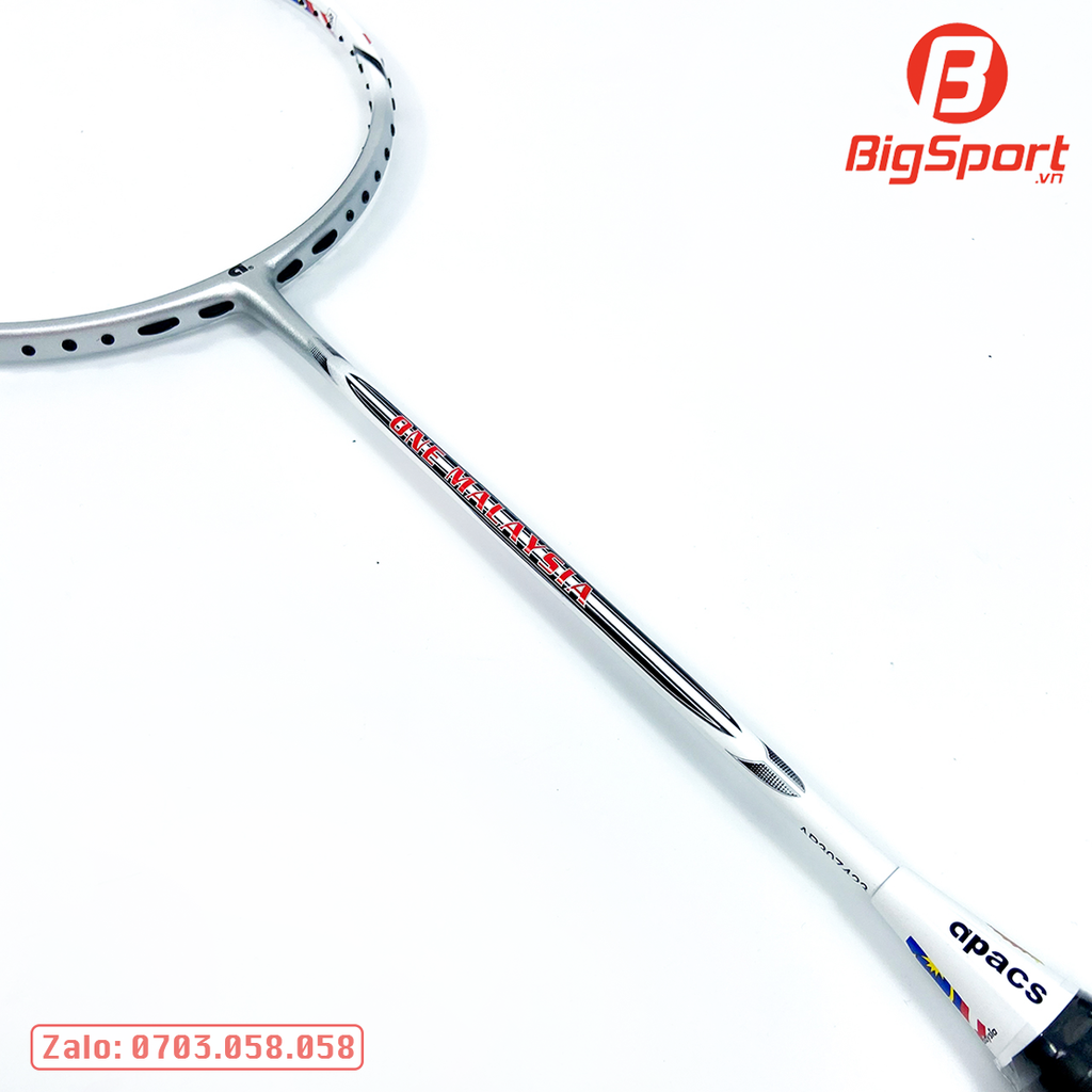 Vợt cầu lông Apacs One Malaysia màu trắng