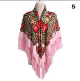 Khăn Nga hồng hoa đỏ