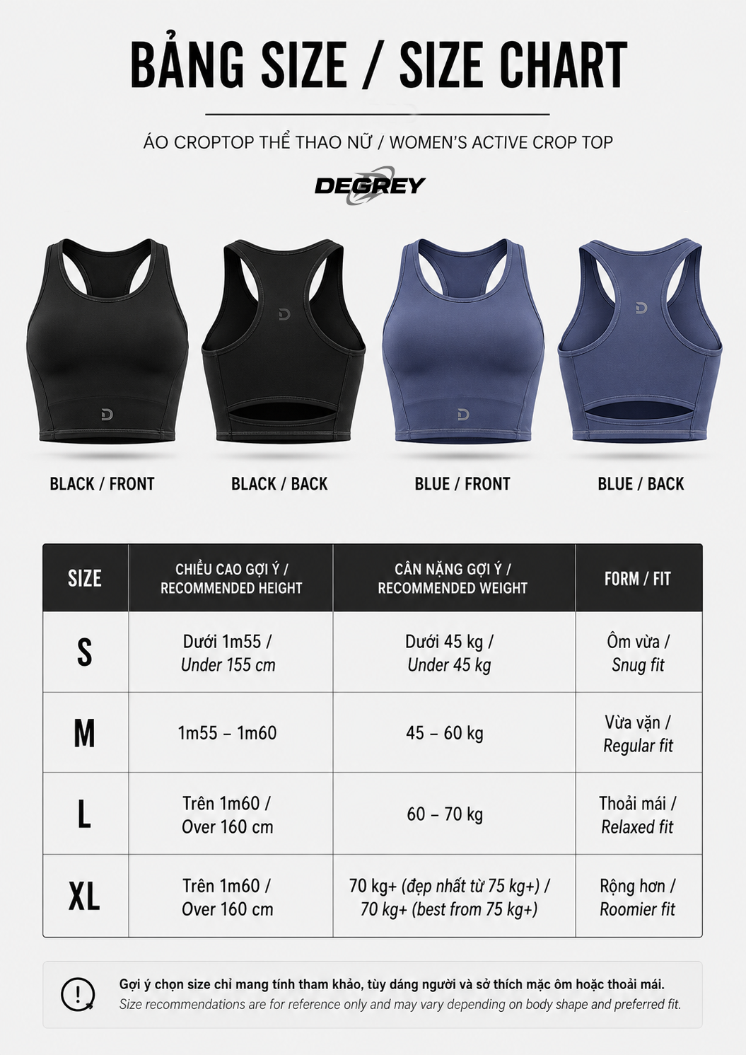  Degrey Bra Thể Thao – Cardio Fitness , Áo Gym Nữ, Yoga, Chạy Bộ, Mút Chống Sốc - CARDIO 