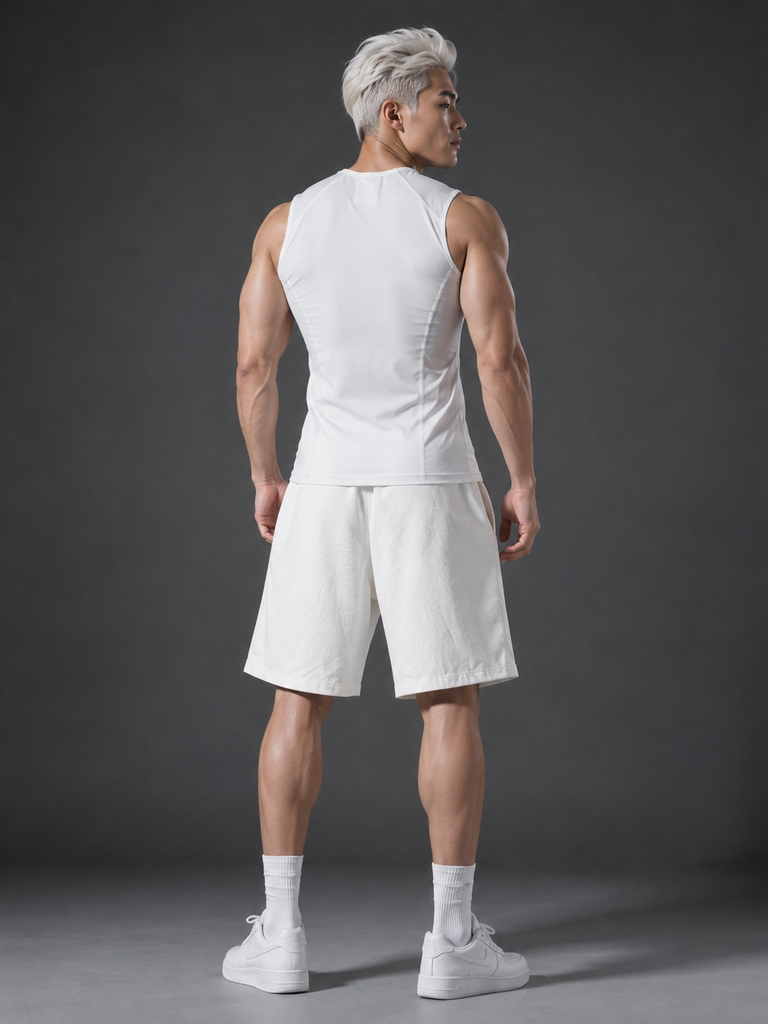  Áo ba lỗ màu TRẮNG Degrey Sport Tank Top Body - TANKBODYTRANG 