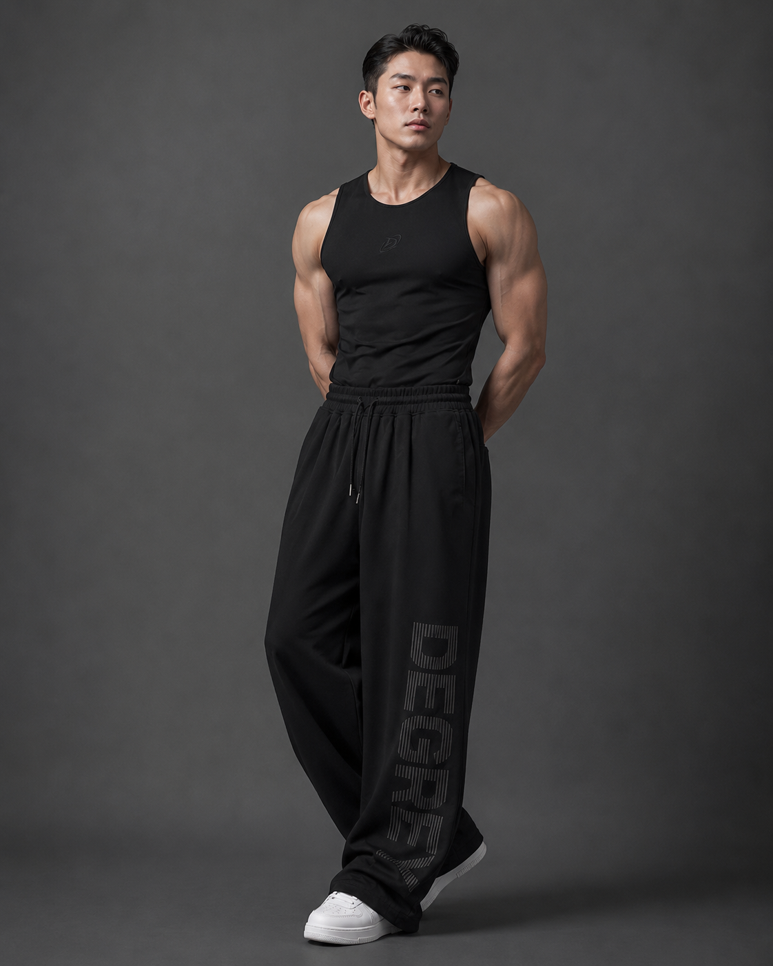  Áo TankTop thể thao màu ĐEN Degrey NEW Compressor thêu logo - NEWCOMTANKDEN 