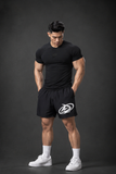 Áo thun thể thao màu ĐEN Degrey BIG Compressor Tee thêu logo - BIGCOMTEEDEN 