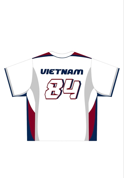  Áo khoác sơmi Jersey Degrey Baseball FLEX màu trắng - BASEFLEX 