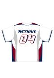  Áo khoác sơmi Jersey Degrey Baseball FLEX màu trắng - BASEFLEX 