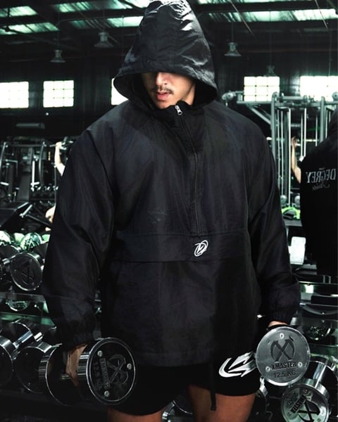  Jacket Degrey Decade Half Zip áo khoác dù có nón hình thêu - JKHALFZIP 