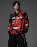  Áo Sweater Degrey Athlete màu đỏ cam Poly - SWEDOCAM 