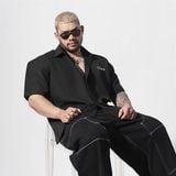  Áo sơ mi màu đen Degrey Shirt Basic Logo - SHIRTLOGO 