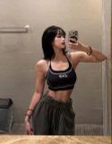  Áo Degrey Gym Sport Bra màu ĐEN XÁM thể thao - BRADEXA 