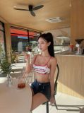  Áo Degrey Gym Sport Bra màu Trắng Đỏ thể thao - BRATRADO 
