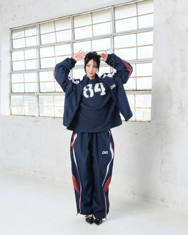  Quần Dài Degrey màu NAVY Long Pants Poly THÊU Logo - PAPOLYNAVY 