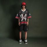  Áo thun Degrey Jersey cổ tim màu đen thời trang thể thao màu flexible x3- JERFLEXDEN 