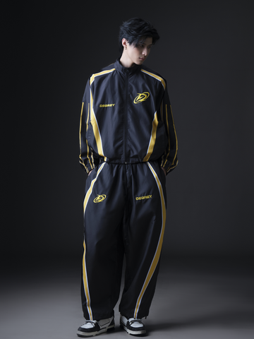  Quần Dài Degrey màu ĐEN VÀNG Long Pants Poly THÊU Logo - PAPOLYVANG 