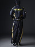  Jacket Degrey màu ĐEN VÀNG THÊU LOGO ATHLETE áo khoác dù thể thao - JKLOGOVANG 