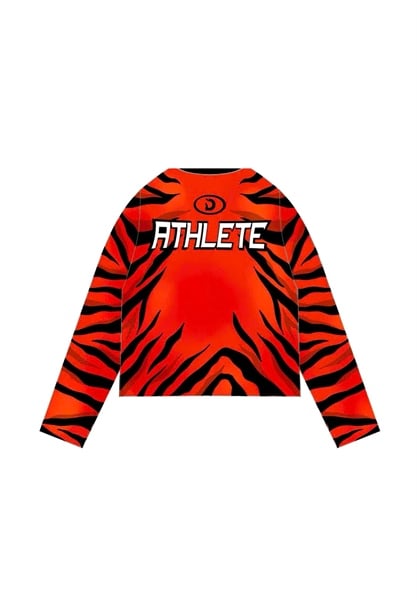 Áo thun tay dài màu CAM TIGER Degrey Jersey long sleeve cổ tim thời trang thể thao - LONGTIGER 