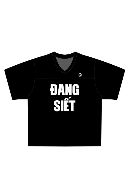  Áo thun màu ĐEN Degrey Jersey ĐANG SIẾT 84 cổ tim - JERSIET 