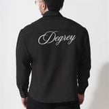 Áo sơ mi tay dài màu đen Degrey Longsleve Shirt Basic Logo - LONGSHIRTLOGO 