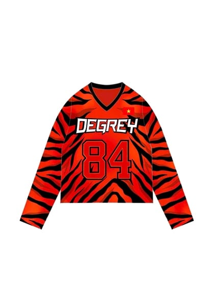  Áo thun tay dài màu CAM TIGER Degrey Jersey long sleeve cổ tim thời trang thể thao - LONGTIGER 