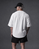  Áo Thun Degrey TC Oversize màu TRẮNG thêu New Logo - OVSTCTRANG 