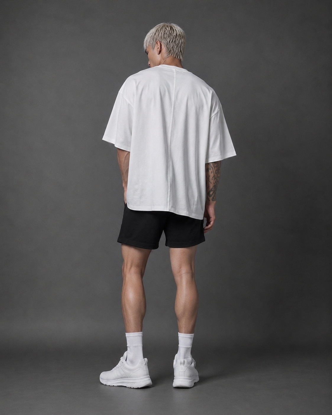  Áo Thun Degrey TC Oversize màu TRẮNG thêu New Logo - OVSTCTRANG 