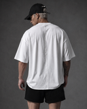  Áo Thun Degrey TC Oversize màu TRẮNG thêu New Logo - OVSTCTRANG 