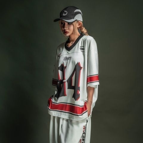  Áo thun Degrey Jersey cổ tim in hình thời trang thể thao nam nữ màu flexible x3- JERFLEX 