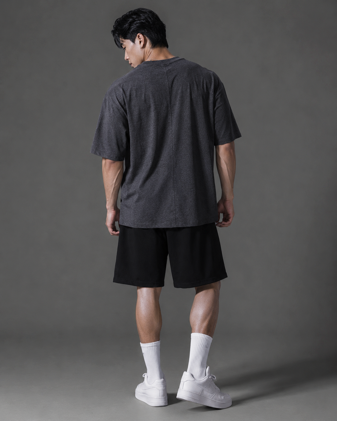  Áo Thun Degrey TC Oversize màu XÁM thêu New Logo - OVSTCXAM 