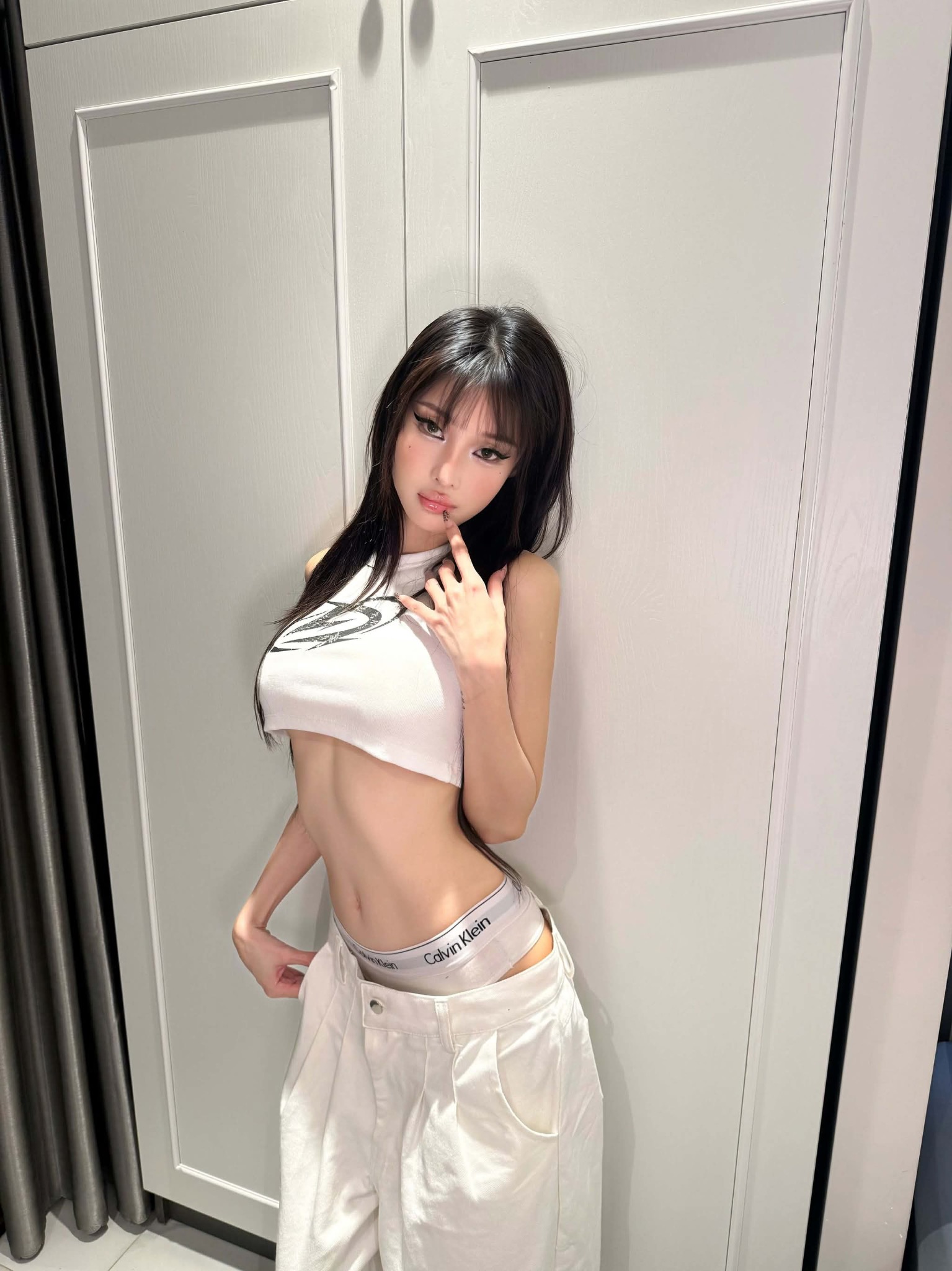  Áo Degrey Crop Tank màu TRẮNG New Logo - CROPTRANG 