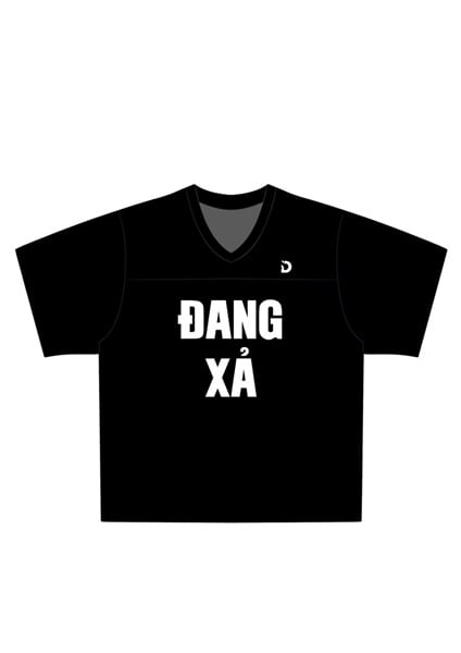  Áo thun màu ĐEN Degrey Jersey ĐANG XẢ 84 cổ tim - JERXA 