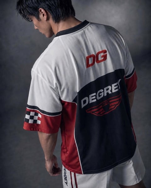 Áo Degrey Jersey Mesh Fabric Race Red - JERMESHRACEDO 