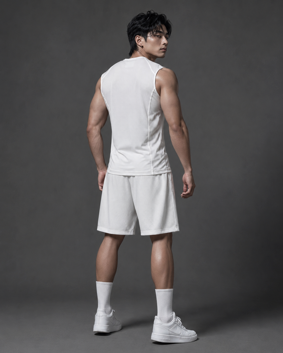  Áo ba lỗ màu TRẮNG Degrey Sport Tank Top Body - TANKBODYTRANG 