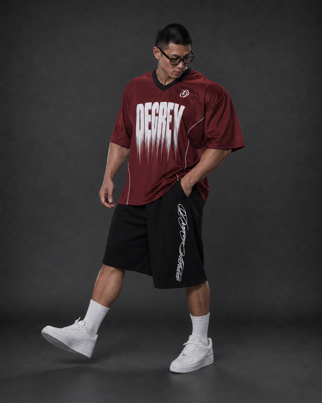  Áo Degrey Jersey Mesh Fabric DRIP RED - JERMESHDRIP 