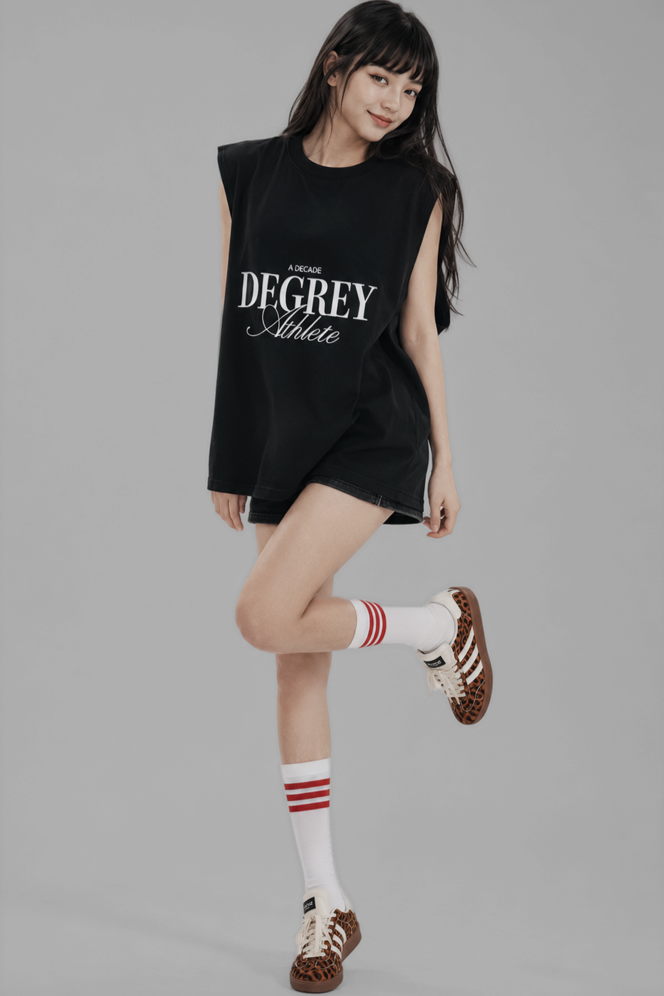  Degrey Áo ba lỗ Tank Top DECADE màu ĐEN - TANKDECADE 