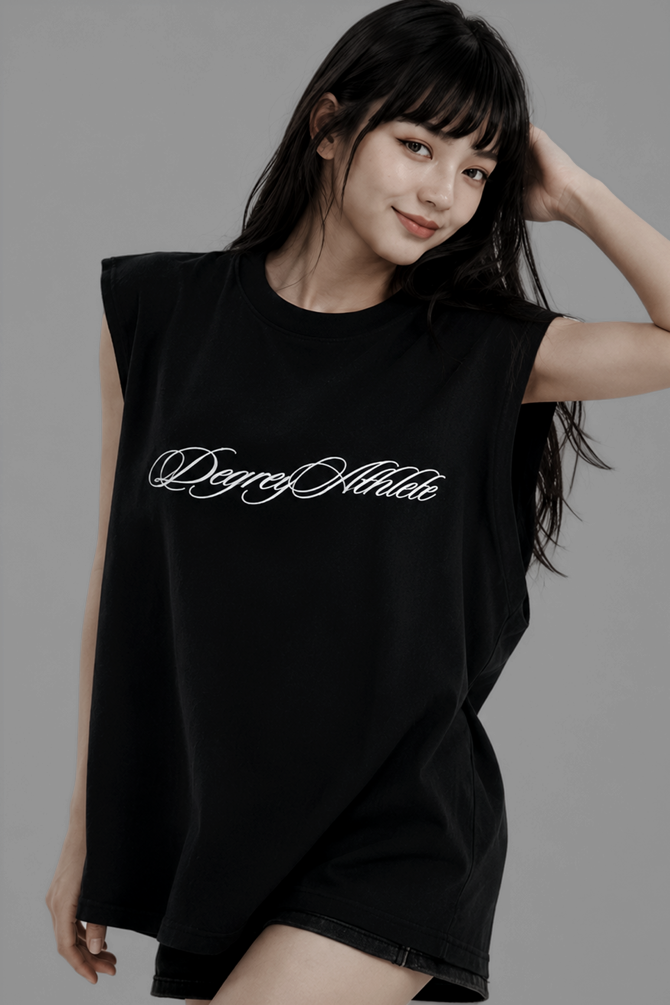  Degrey Korea Áo ba lỗ Tank Top MASSMONSTER màu ĐEN - TANKMASS 