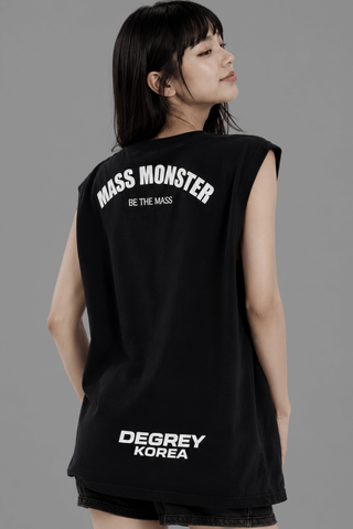  Degrey Korea Áo ba lỗ Tank Top MASSMONSTER màu ĐEN - TANKMASS 