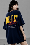  Áo Thun màu NAVY logo Degrey màu VÀNG kiểu dáng rộng Athlete - OVSATHNAYE 